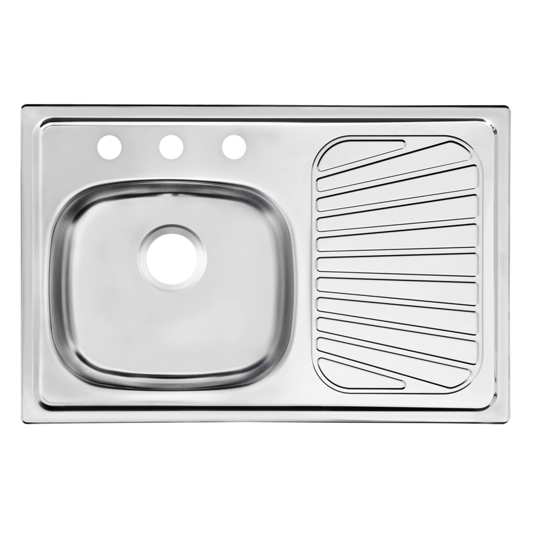 Fregadero de empotrar 80x52 escurridor derecho Tramontina Fregadero de empotrar 80x52 escurridor derecho Tramontina
