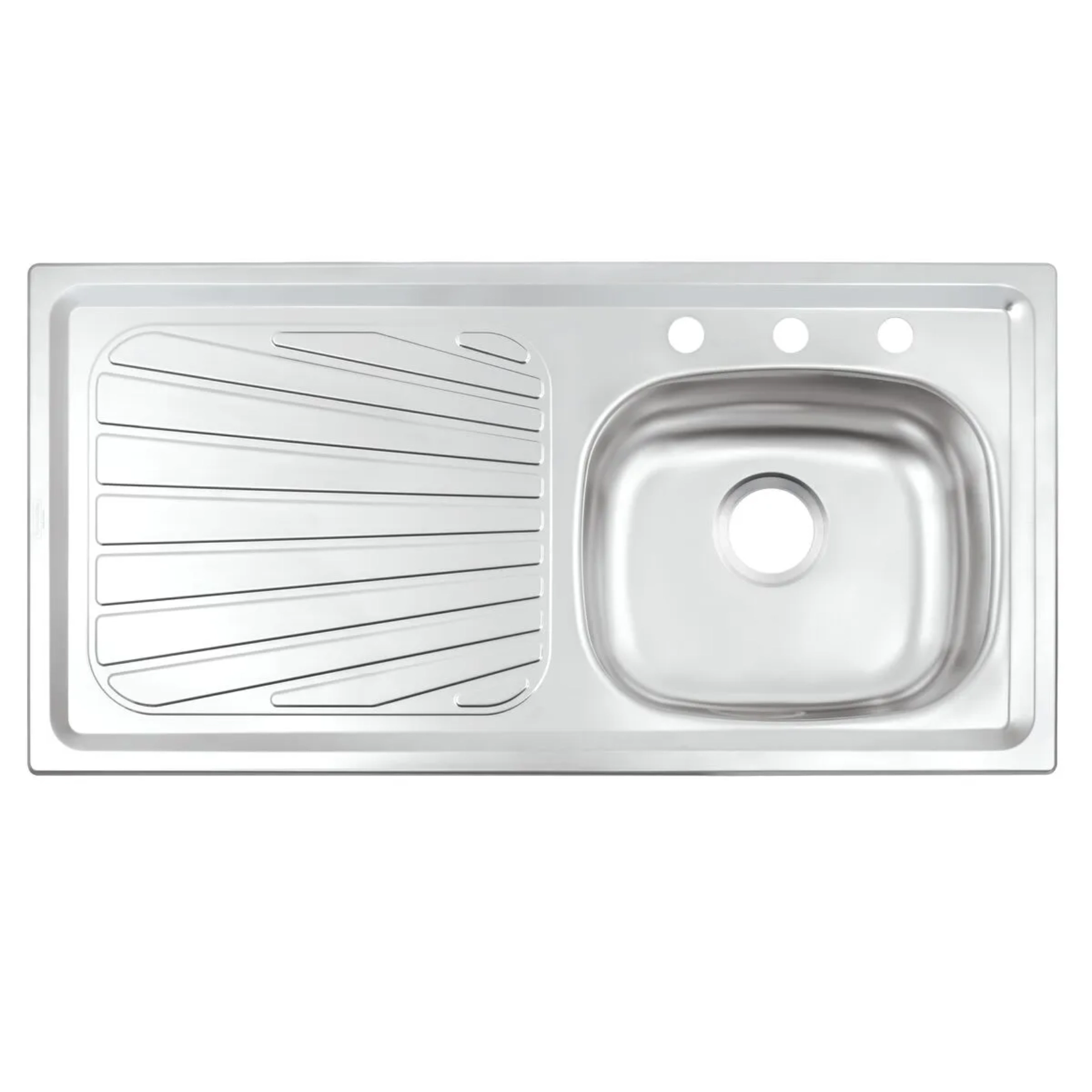 Fregadero de empotrar 100 x 52 escurridor izquierdo Tramontina Fregadero de empotrar 100 x 52 escurridor izquierdo Tramontina