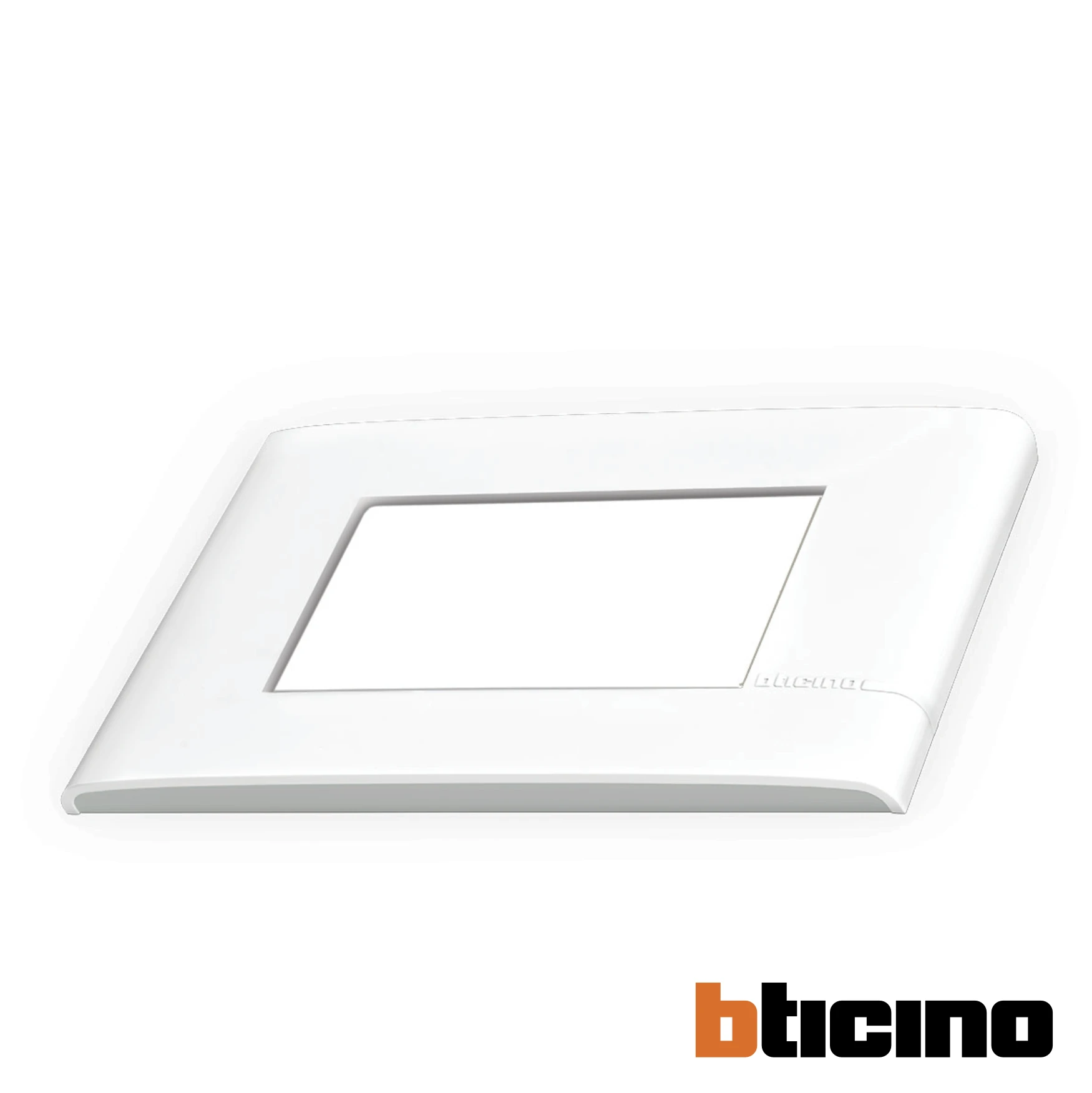 Placa blanca/luna de 3 módulos Modus Pro Bticino