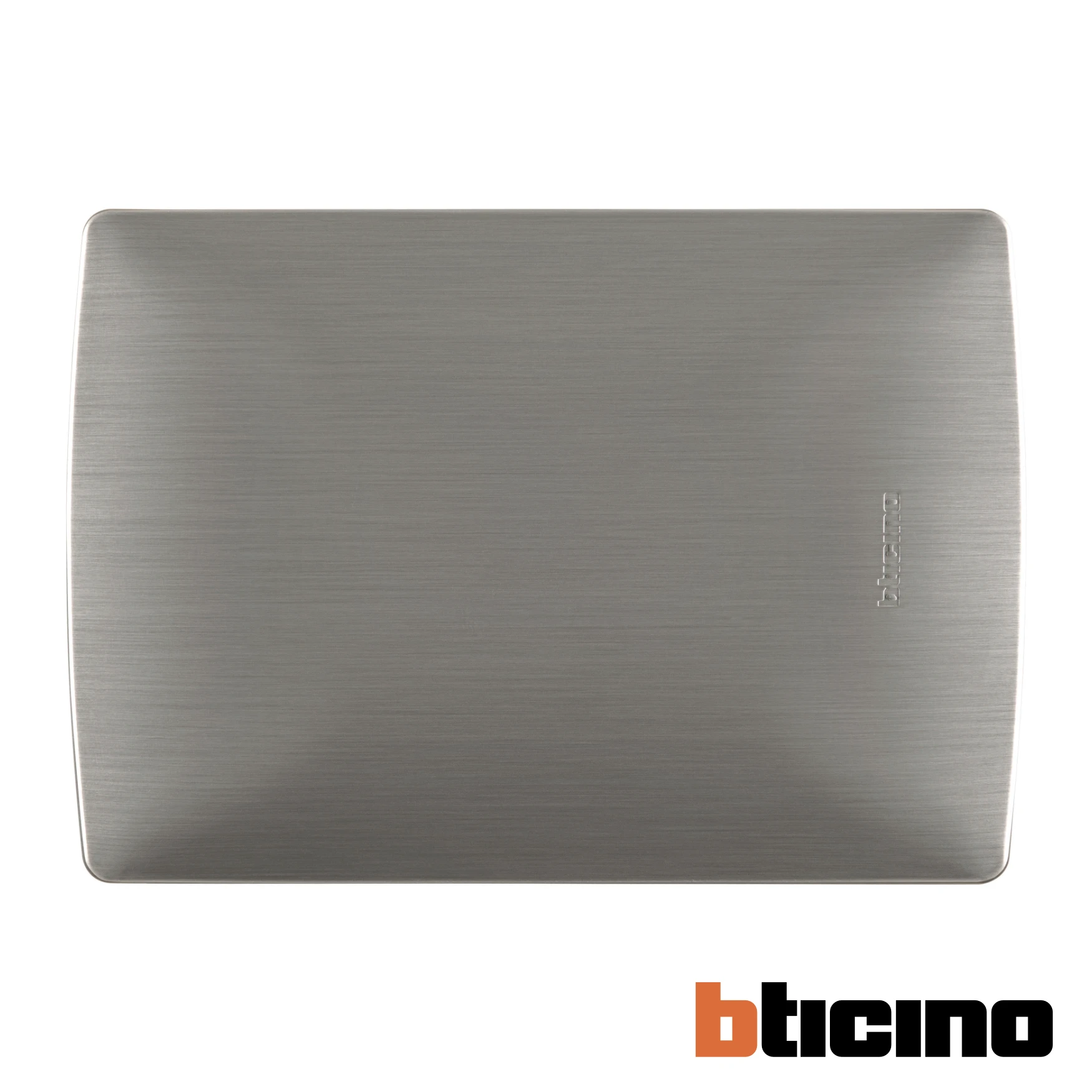 Placa ciega acero Quinziño MX Bticino
