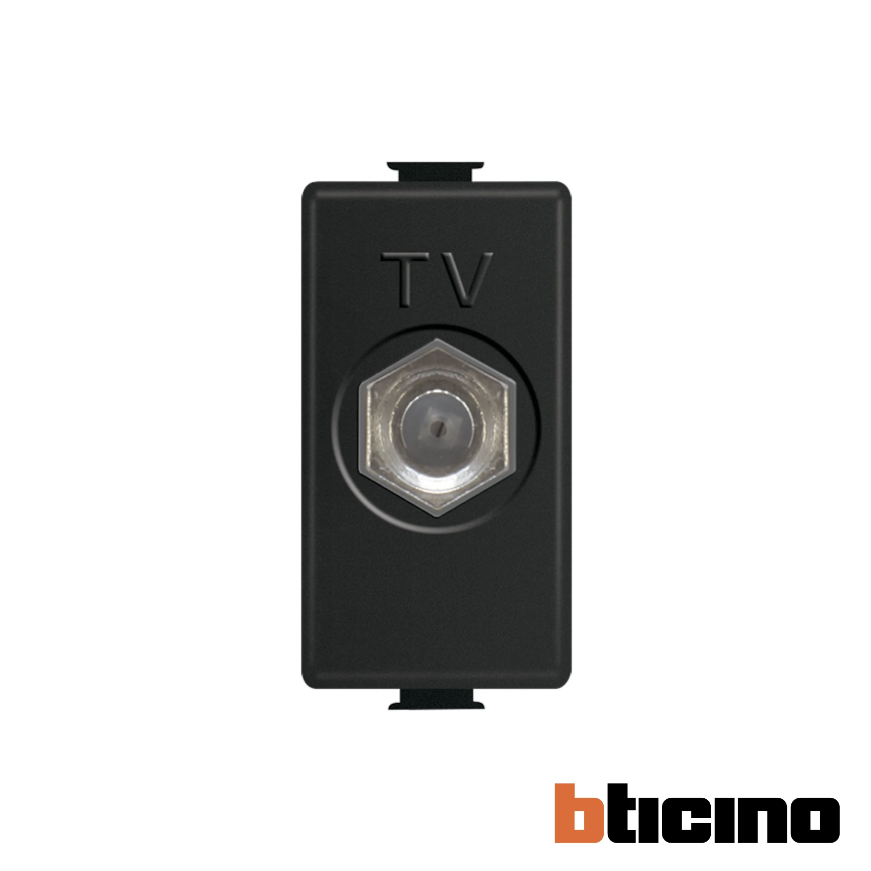Toma coaxial negro Quinziño MX Bticino