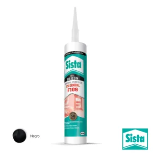 Silicón Sista F109 Uso general negro 300 ml