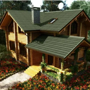 Lámina Tile 3D verde Onduline