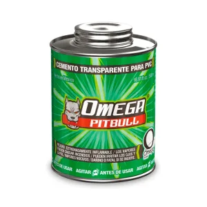 Cemento transparente para PVC 500 ml Omega