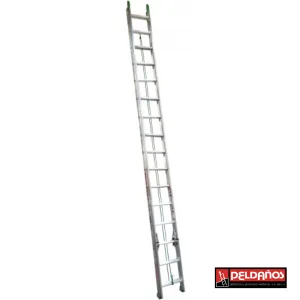 Escalera de aluminio tipo extensión de 32 escalones 112232 Peldaños