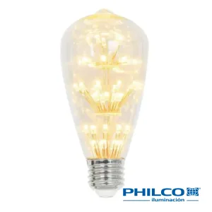 Foco LED decorativo de 2W 2300K E26 51705 Philco