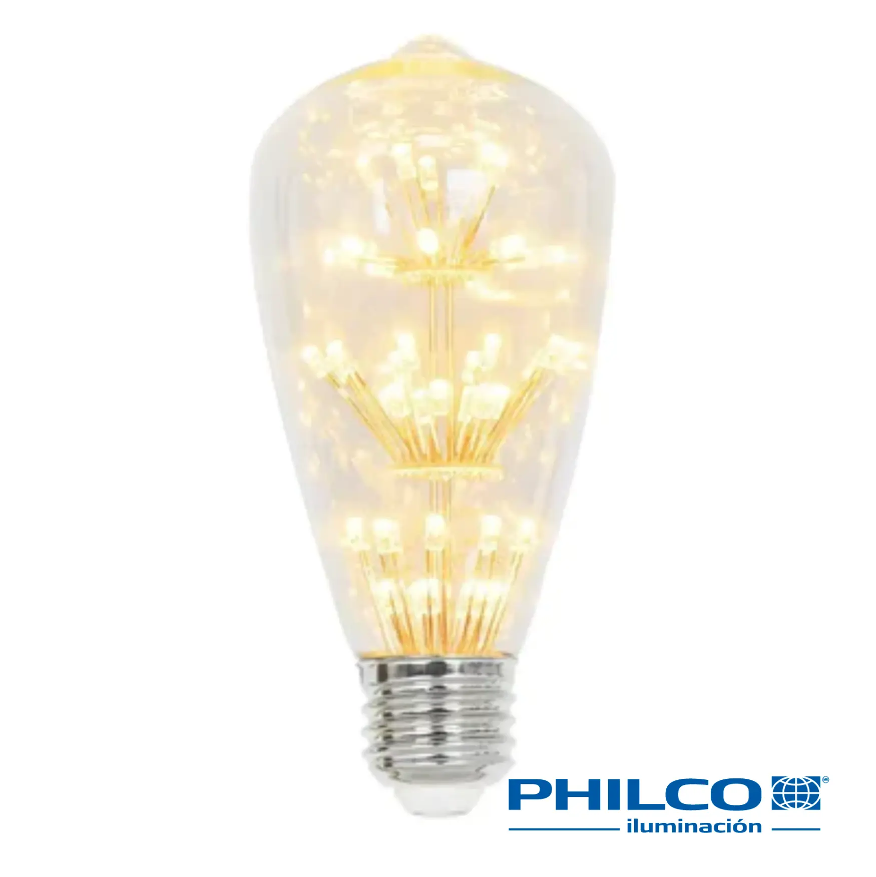 Foco LED decorativo de 2W 2300K E26 51705 Philco