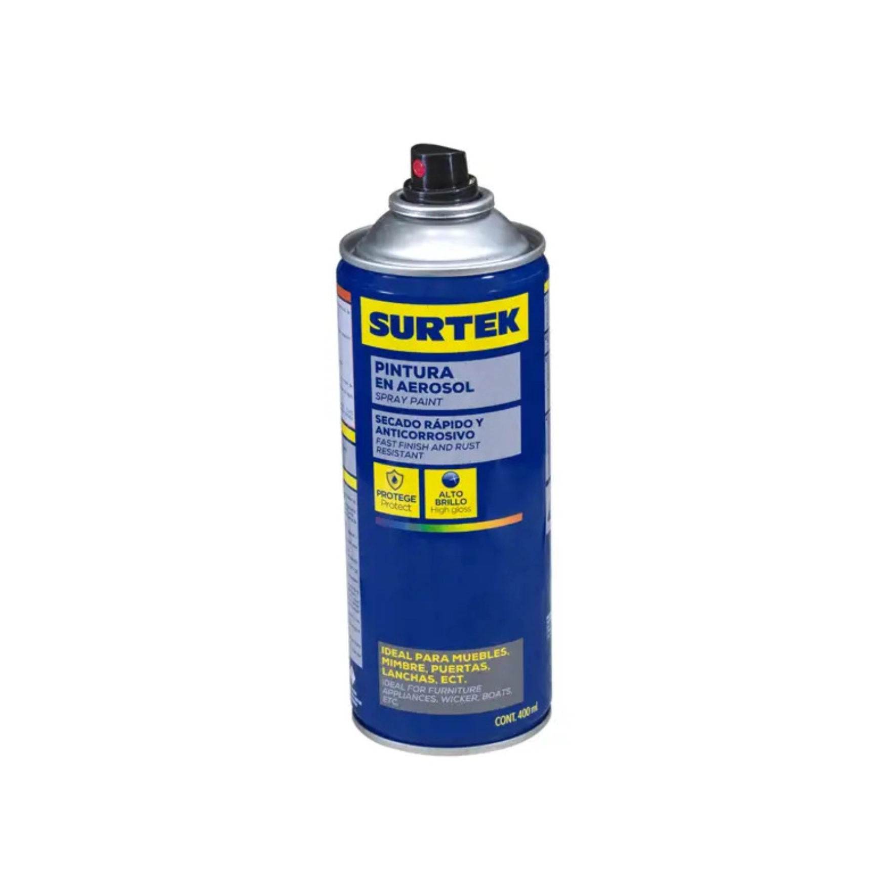 Pintura en aerosol color blanco mate 400 ml AES409 Surtek