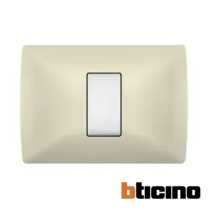 Placa marfil 1 módulo Quinziño MX QZ4803M1MA Bticino