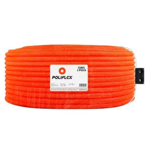Poliflex naranja de 3/8" sin guía rollo de 100 metros.