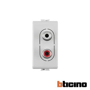 Toma RCA de 2 canales QZ4281 Quinziño MX Bticino