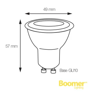 Foco LED de 5W 3000K GU10 Boomer