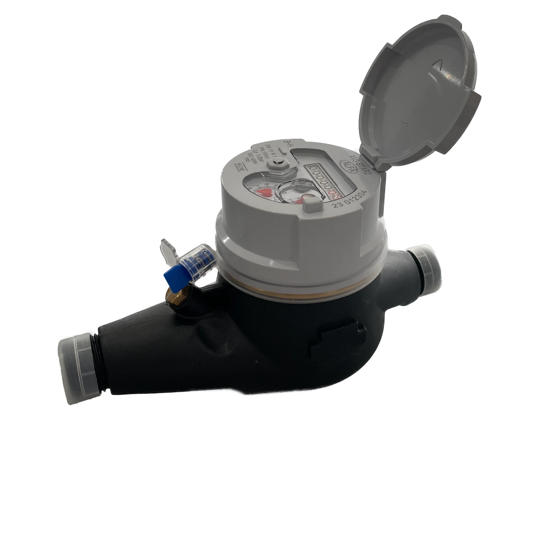 Medidor de agua potable de 1/2" polipropileno Alfa
