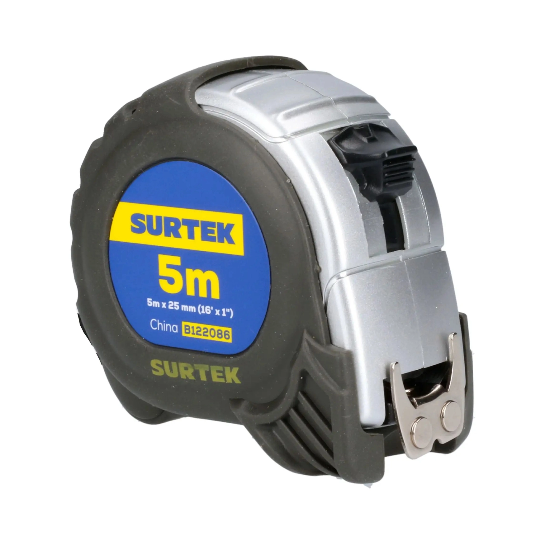 Flexómetro anti-impacto silver de 5m X 1" B122086 Surtek
