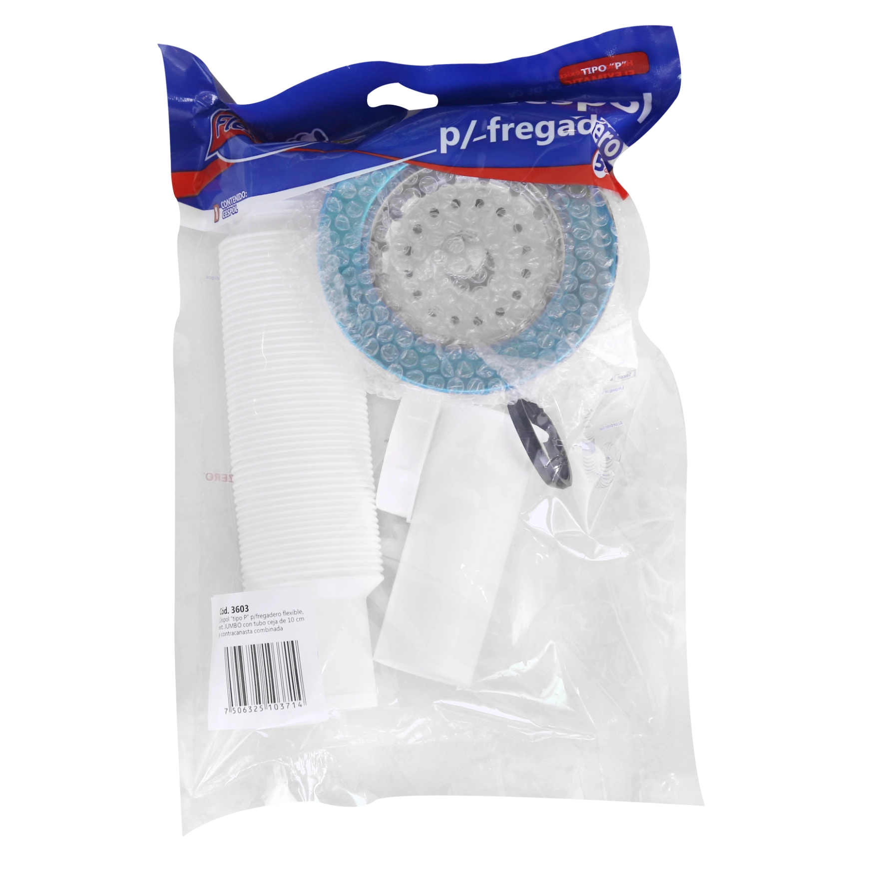 Cespol-flexible-para-fregadero-con-contracanasta-3603-Fleximatic-Ferreteria-Onofre-Bolsa Céspol flexible para fregadero con contracanasta 3603 Fleximatic