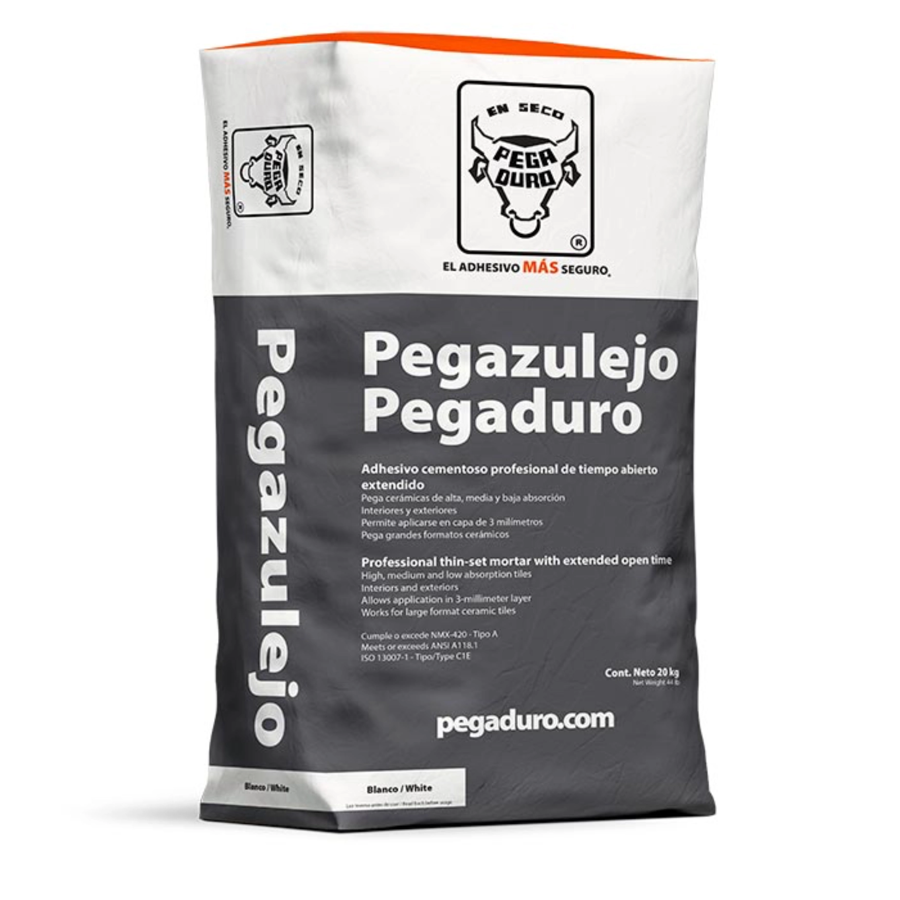 Pegazulejo blanco 20 kilos Pegaduro