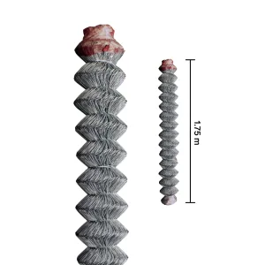 Malla ciclónica galvanizada 1.75 m x 20 m calibre 11 abertura 69 mm Indasa