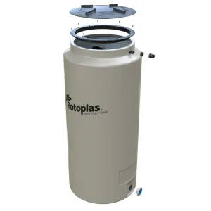 Tinaco vertical 1000L beige con accesorios Rotoplas