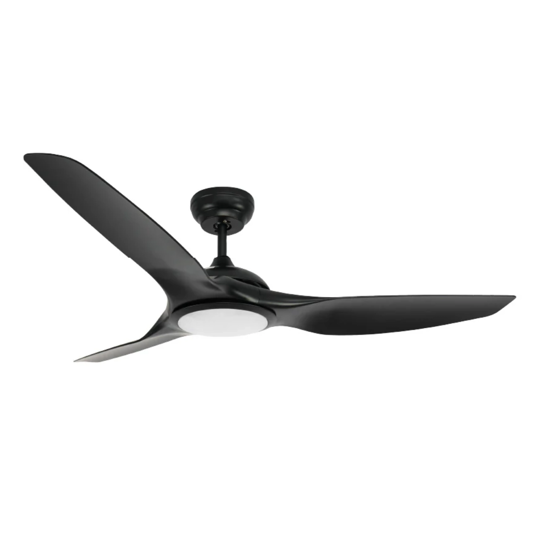 Ventilador de techo Helix 52” negro con luz LED y Control Boomer