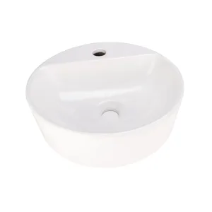 Lavabo Helvex LV Morea1 35 cm redondo de sobreponer sin rebosadero