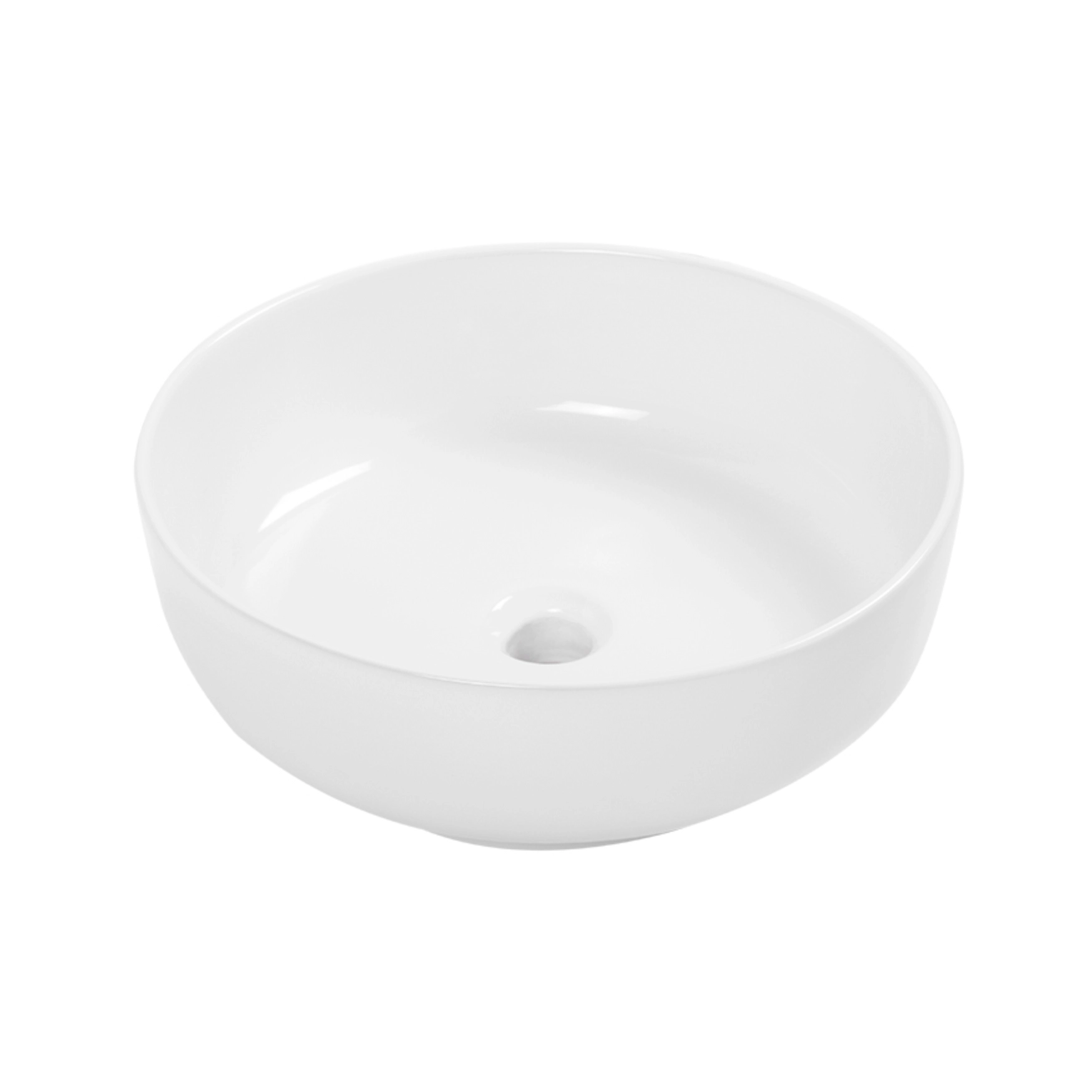 Lavabo ovalín Dica LV.4302.01 de sobreponer 41 cm cerámica blanca