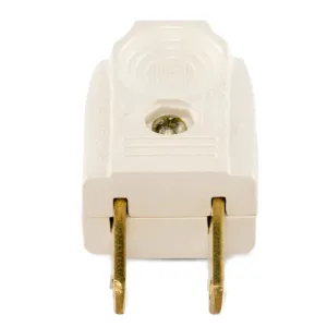 Clavija tipo plancha 127 V 15 A marfil cuerpo ABS – 415-M IUSA