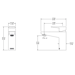 Monomando para lavabo con contra de rejilla – E-928 Helvex