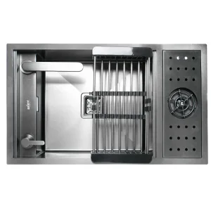 Tarja de empotrar negra 76 x 46 cm con accesorios – Casandra Axcent