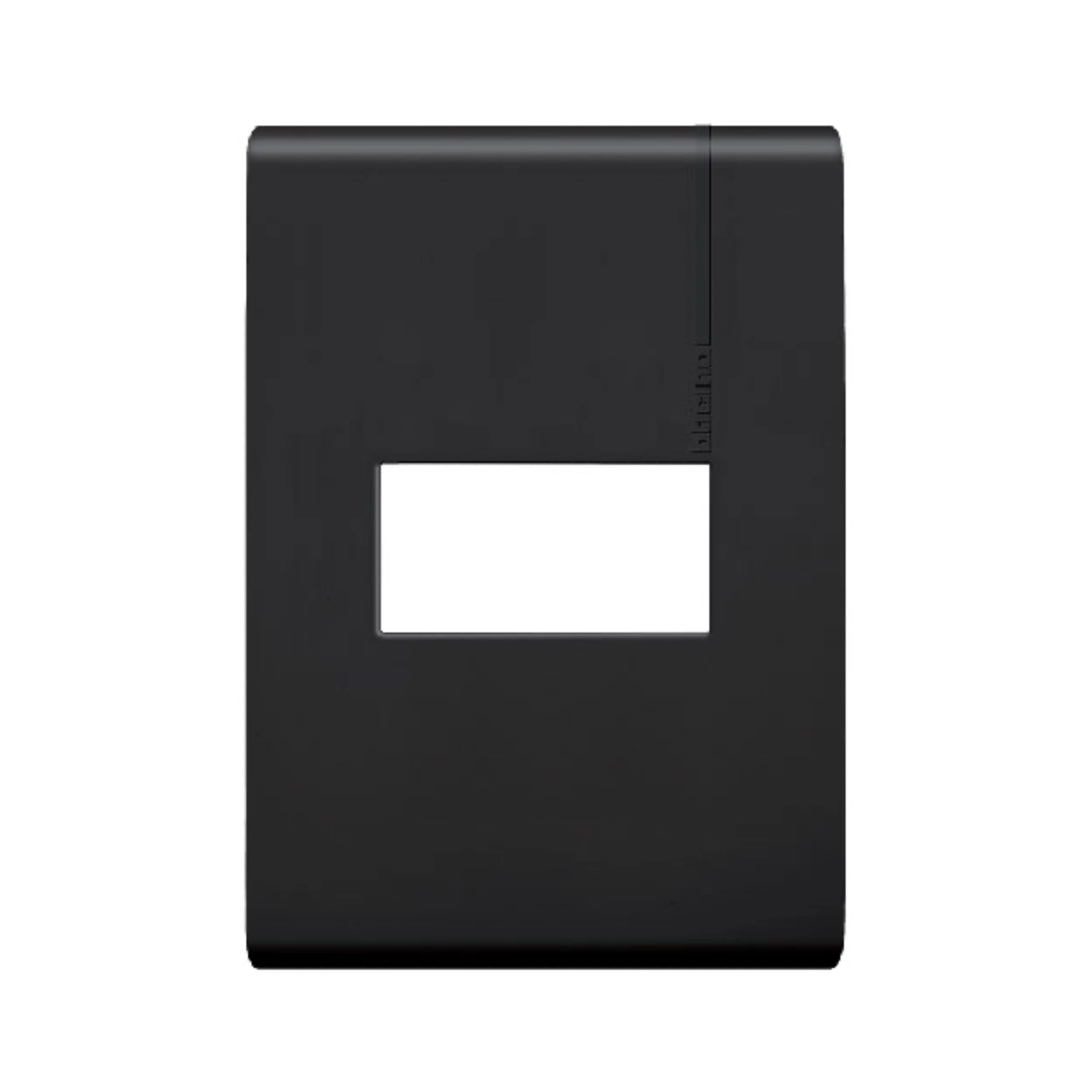 Placa 1 módulo con chasis color negro mate E5N1PTLN – Modus Pro Bticino