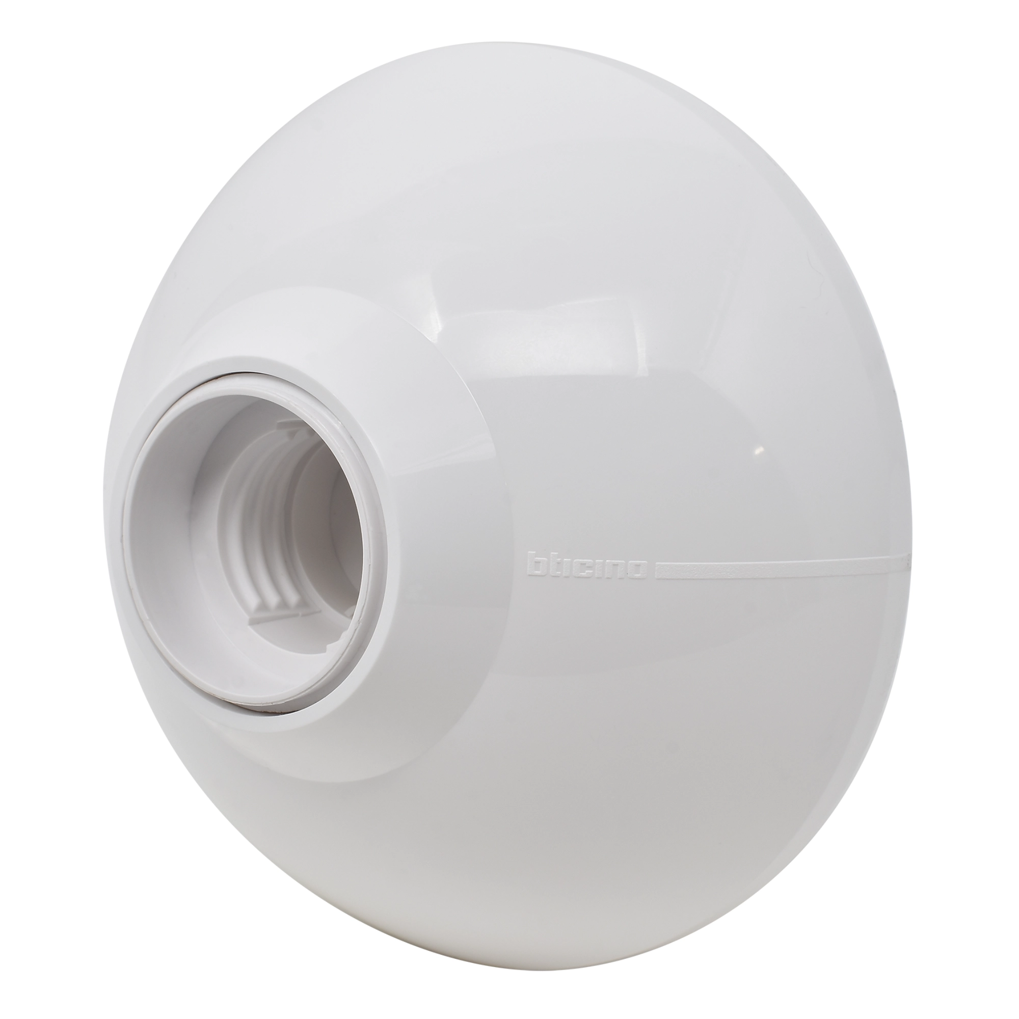 Portalámpara E27 para techo 100 W 127/250 V color blanco – P23B Bticino