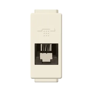 Toma telefónica RJ11 4 hilos 1 módulo color marfil – Modus Bticino