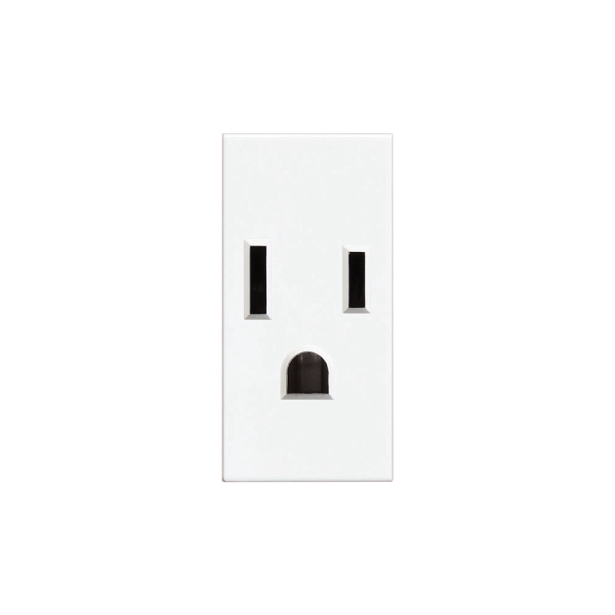 Tomacorriente 2P+T 15 A 127/250 V color blanco 1 módulo – Modus Pro Bticino