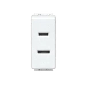 Tomacorriente polarizado 2P 15 A 127 V color blanco 1 módulo – Modus Bticino