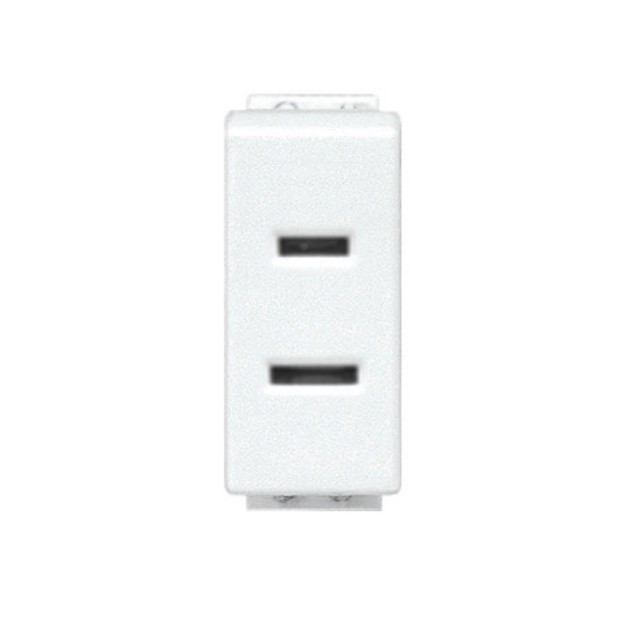 Tomacorriente polarizado 2P 15 A 127 V color blanco 1 módulo – Modus Bticino