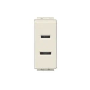 Tomacorriente polarizado 2P 15 A 127 V color marfil 1 módulo – Modus Bticino