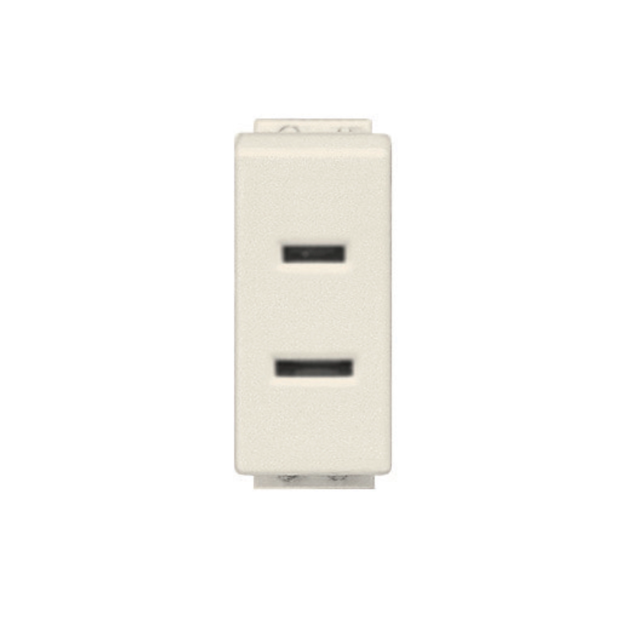 Tomacorriente polarizado 2P 15 A 127 V color marfil 1 módulo – Modus Bticino