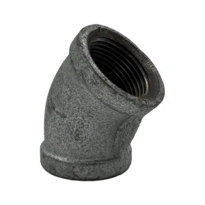 Codo galvanizado 45° x 1” roscado hembra-hembra