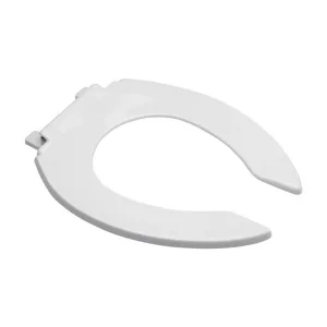 Asiento elongado sin tapa para taza fluxómetro blanco – AF-1 Helvex