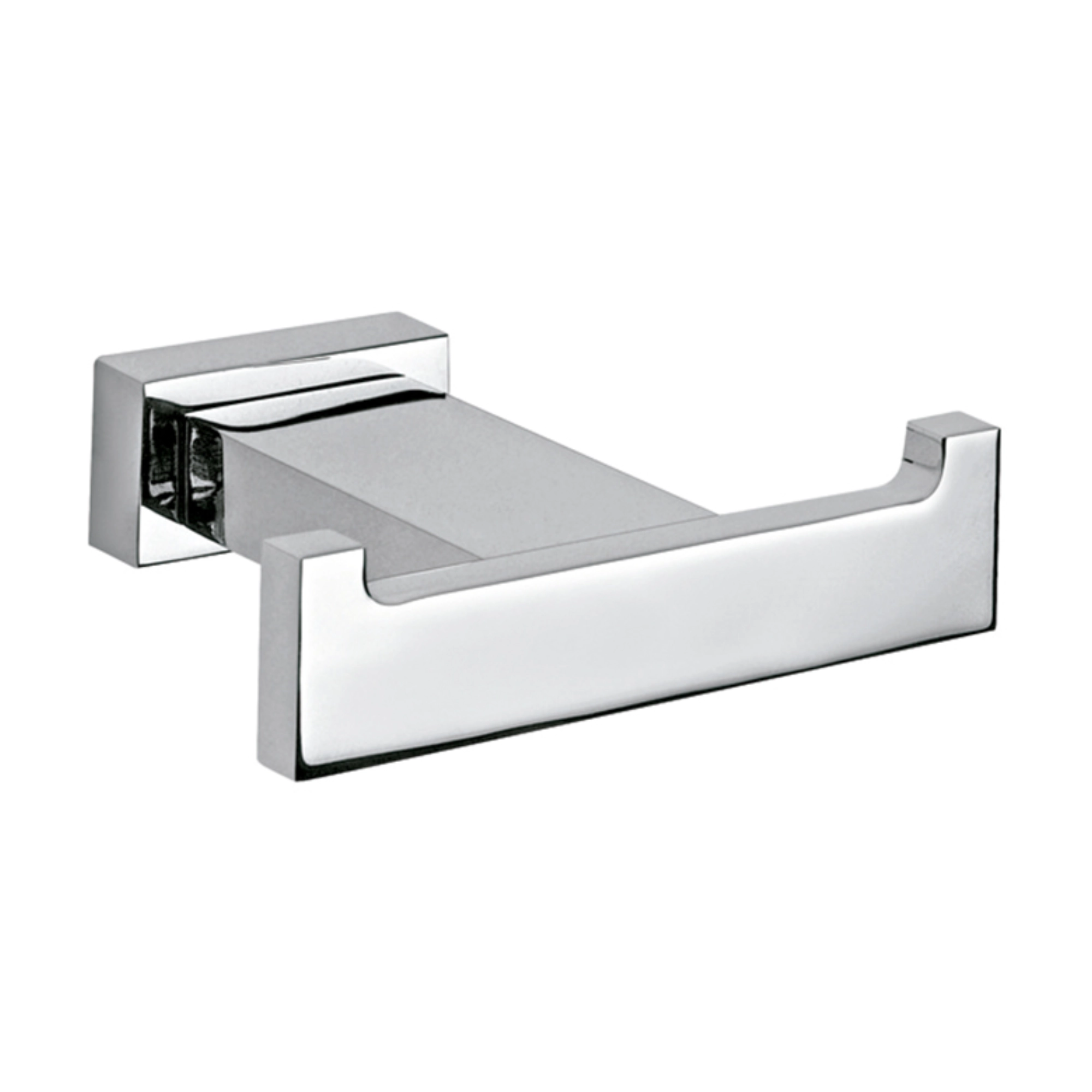 Gancho doble para baño cromo de pared – 16106 Helvex - Ferretería Onofre Gancho doble para baño cromo de pared – 16106 Helvex