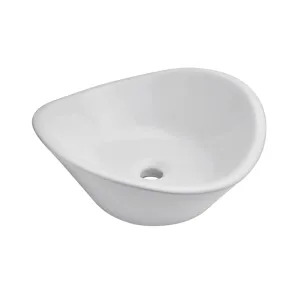 Lavabo de sobreponer sin rebosadero cerámica blanca 425 mm – LV CASSINI Helvex