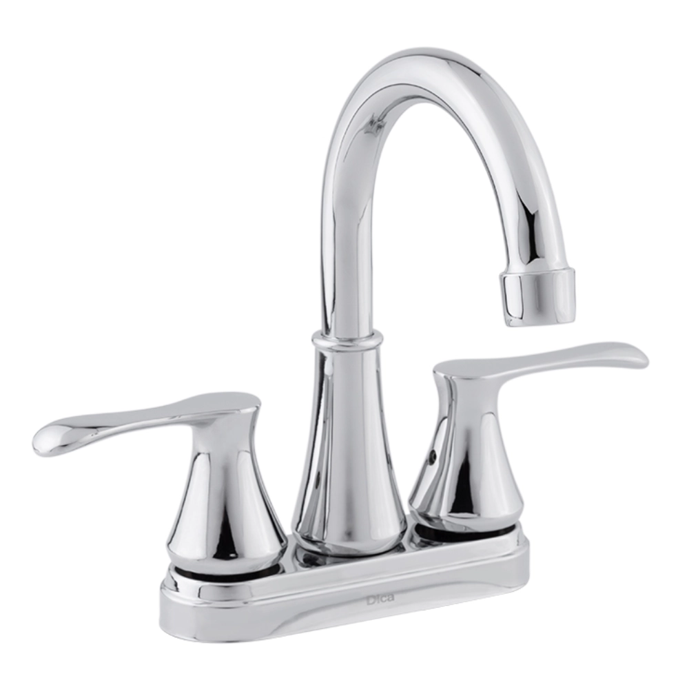 Llave mezcladora para lavabo 4 pulgadas con manerales acabado cromo – Dica 4059