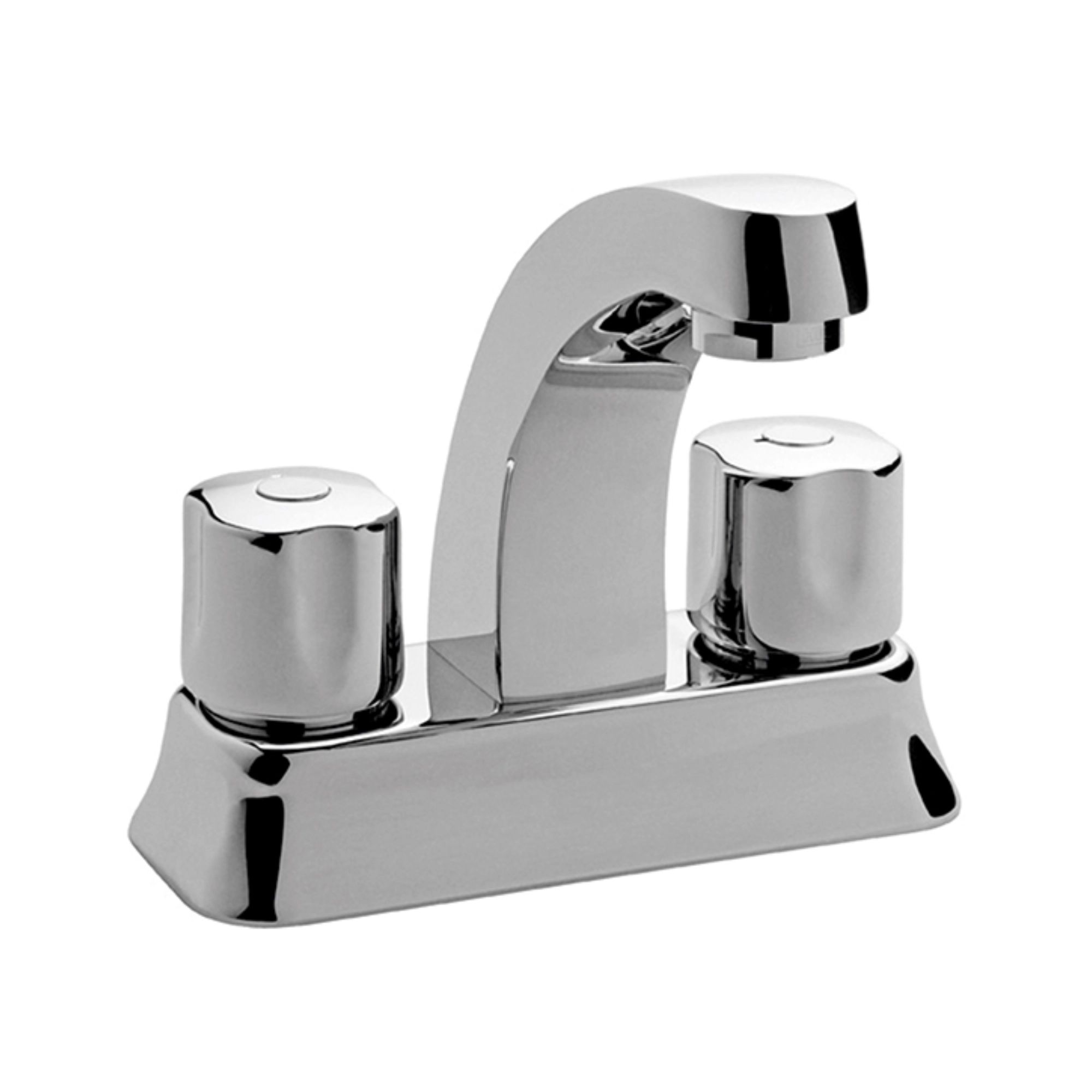 Mezcladora para lavabo 4 pulgadas con manerales tipo cilindro y contra de rejilla – HM-18 Helvex