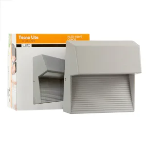 Luminario LED decorativo de muro exterior satinado Tecnolite HLED-920/S COPOS