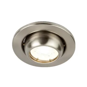 Luminario empotrado orientable satinado Tecnolite YD-345/S ACARI para LED GX5.3