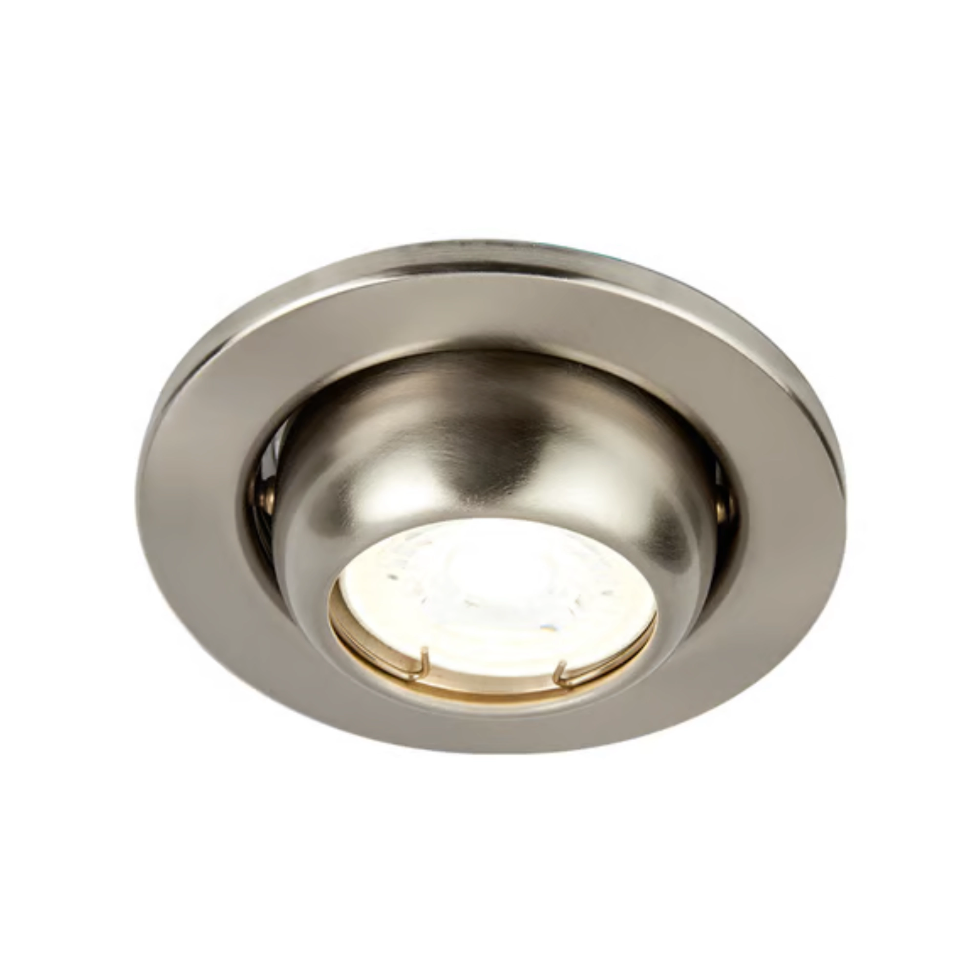 Luminario empotrado de techo orientable satinado 6 W ACARI – Tecnolite onofre Luminario empotrado orientable satinado Tecnolite YD-345/S ACARI para LED GX5.3