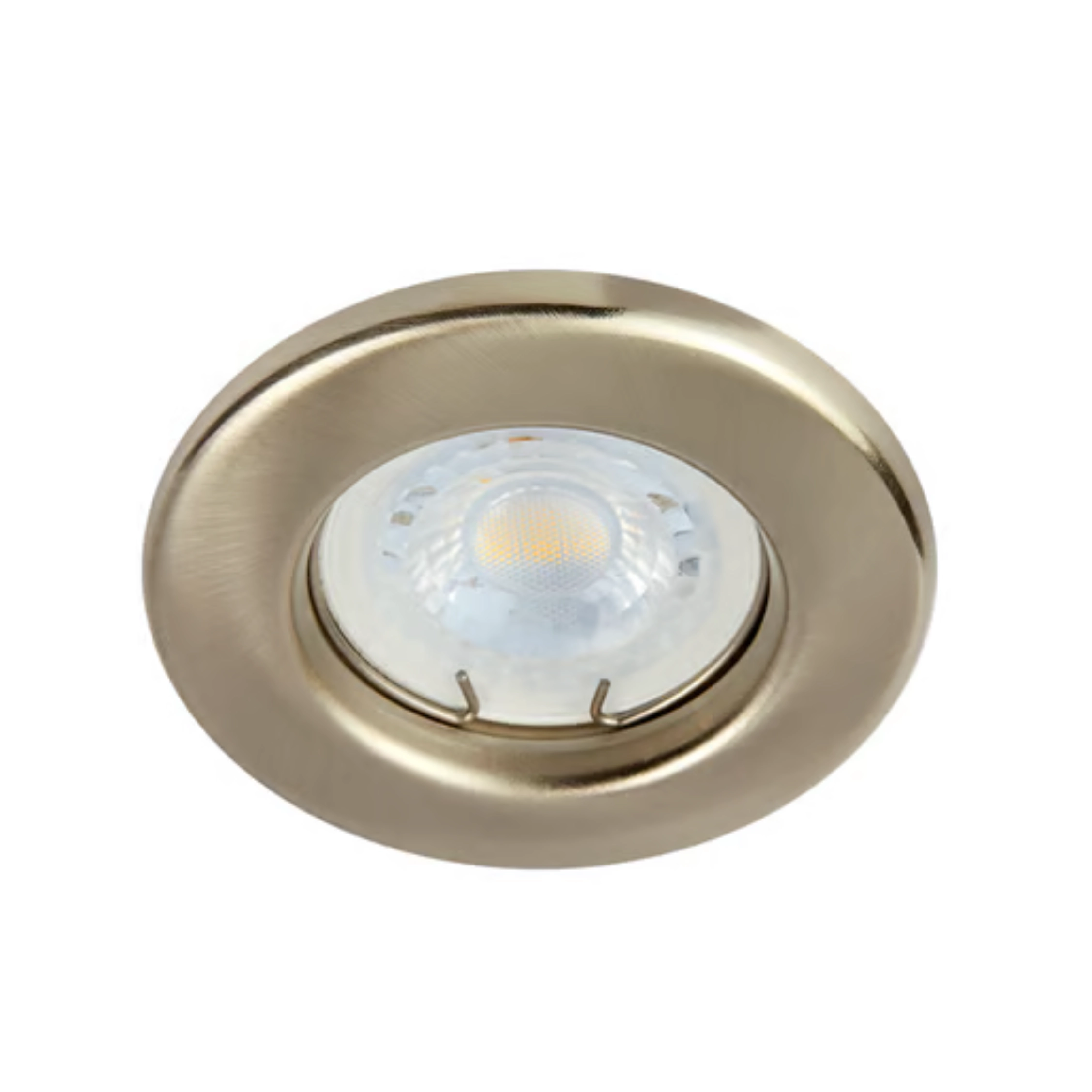 Luminario empotrado redondo satinado Tecnolite YD-220/S ALEZIO para LED GX5.3