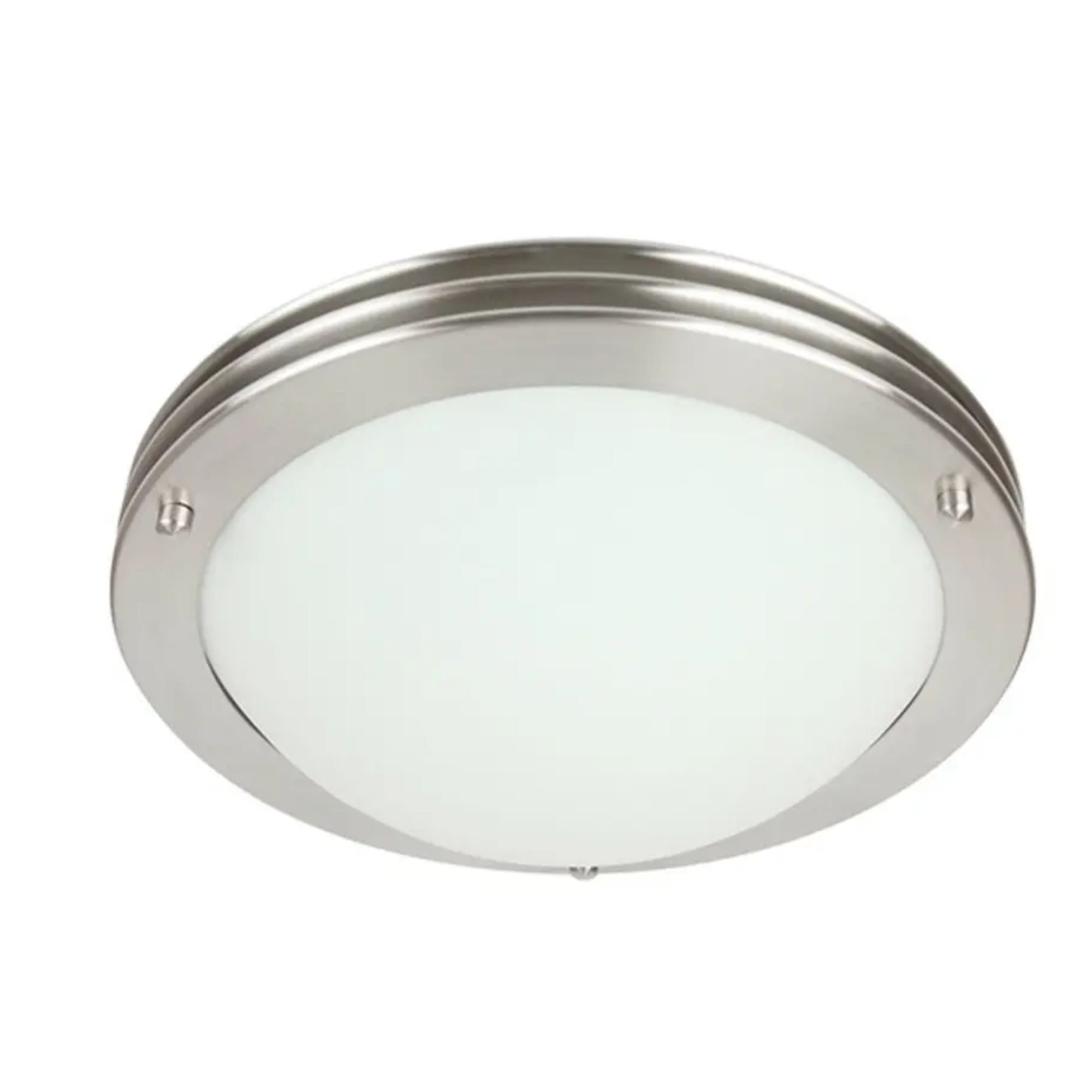 Plafón sobreponer techo redondo satinado Tecnolite PTL-7080/S GAMBERI doble E26