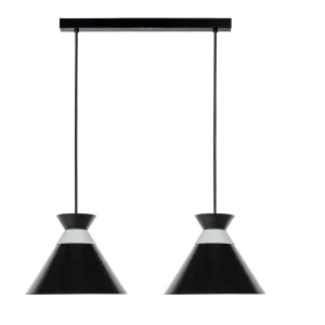 Luminario colgante interior Ø 23.5 cm x H 120 cm (riel 50 cm) color negro / gris mate marca Maxxi modelo CL8045NG2