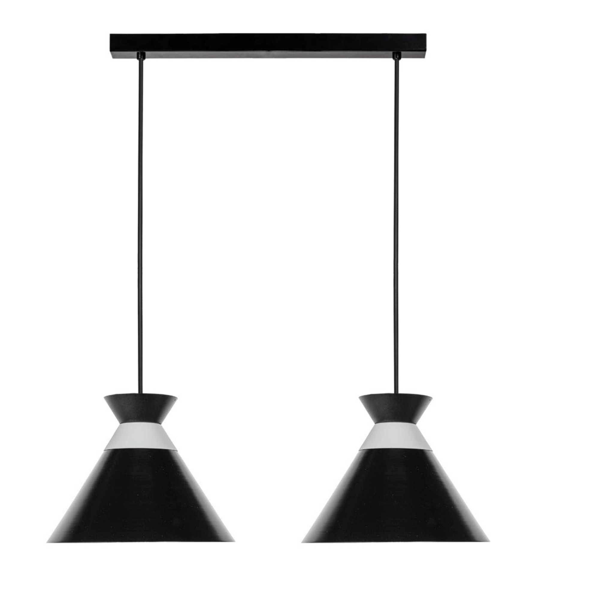 Luminario colgante interior Ø 23.5 cm x H 120 cm (riel 50 cm) color negro / gris mate marca Maxxi modelo CL8045NG2
